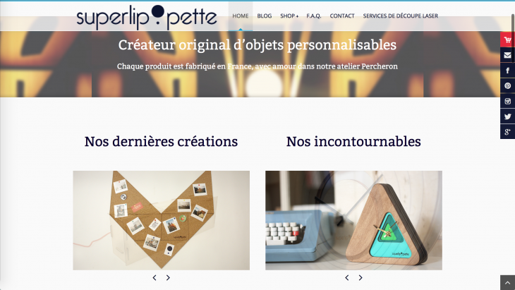 Notre nouvelle home page